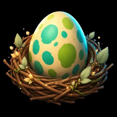 Palworld egg in a nest
