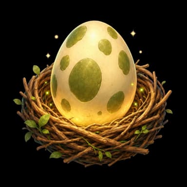 Palworld egg in a nest